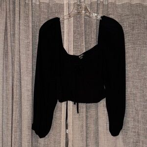 Wild Fable Black Long Sleeve Blouse